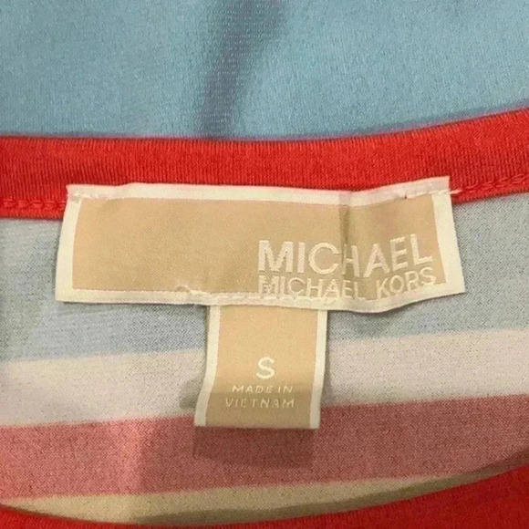 Michael Michael kors striped color blocked t shirt shift dress in size small - Picture 5 of 5